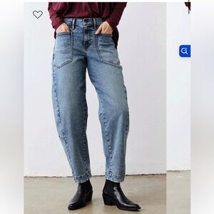 RUTI Barrel Blue Ankle Jeans for Women